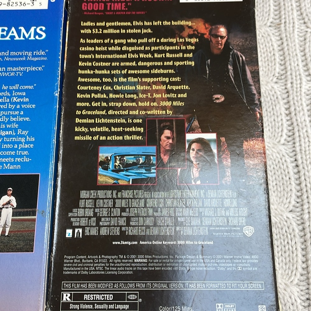 VTG VHS Lot of 5 movies. Kevin Costner/Paul Newman classics Baseball western 90s - Picture 7 of 7